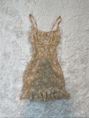 Abercrombie & fitch smocked floral dress